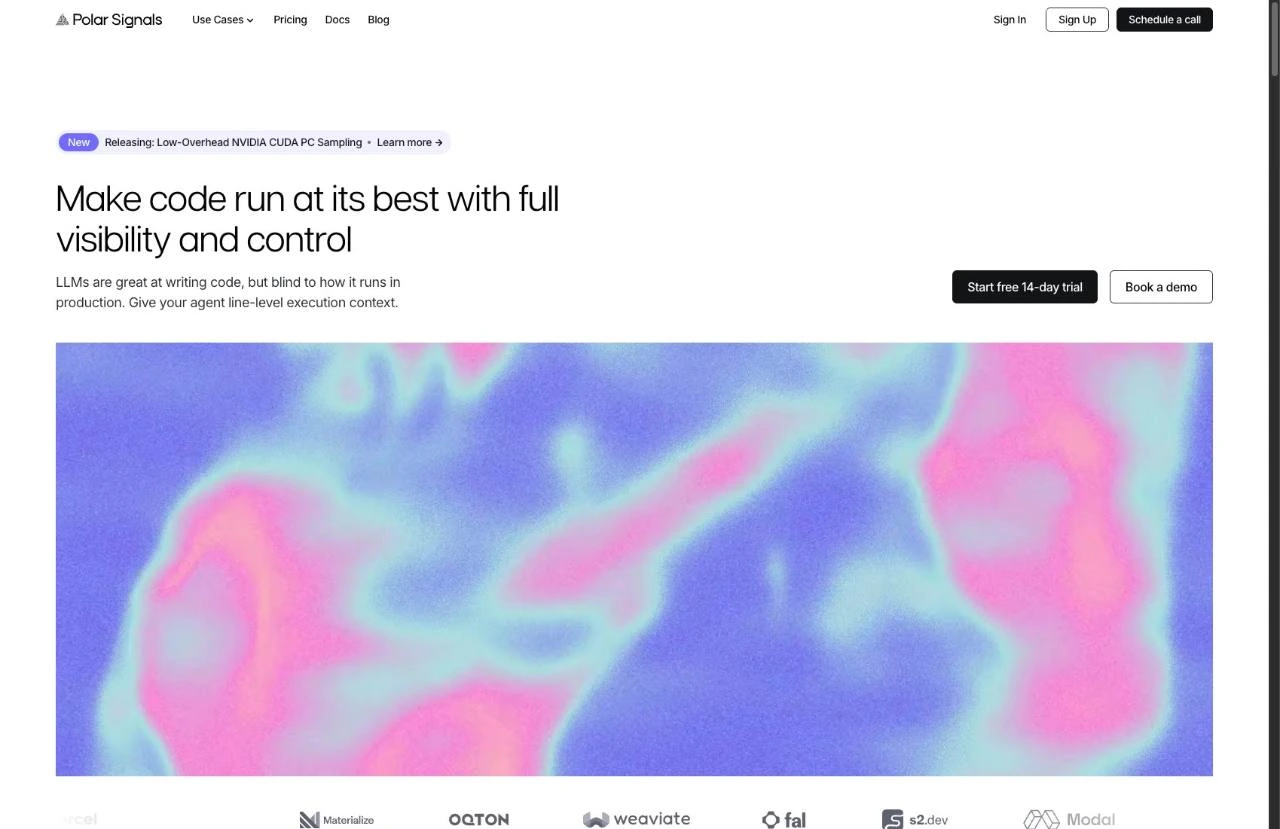 Polar Signals website preview
