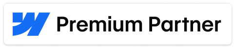 Webflow Premium Partner badge